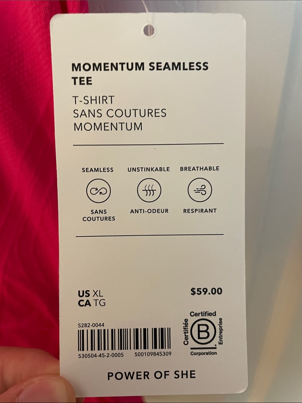 Athleta Bright Pink Momentum Seamless Short-Sleeve Active Tee - Picture 2 of 10